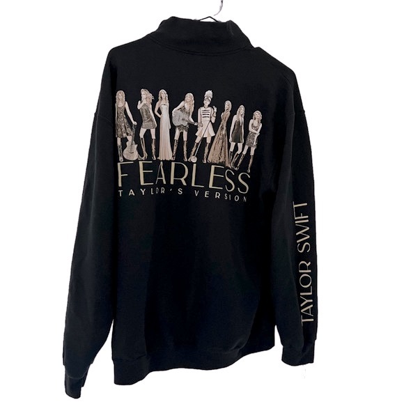 Taylor Swift Tops - Taylor Swift Fearless (TV) Eras Collection Fleece Pullover Official Merch Size L